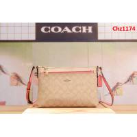 COACH蔻馳 海外代購 配頭層牛皮 58316 新款拼色子母挎包 小斜挎包  Chz1174