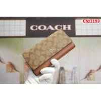 COACH蔻馳 原單 Coach53763 女士三折大手包 專櫃用料PVC拼頭層牛皮 專櫃爆款  Chz1193