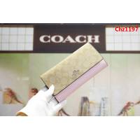 COACH蔻馳 原單 Coach53763 女士三折大手包 專櫃用料PVC拼頭層牛皮 專櫃爆款  Chz1197