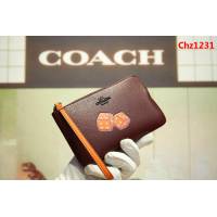 COACH蔻馳 原單 專櫃新款 28384 手挽包 頭層牛皮零錢包  Chz1231