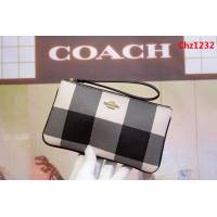 COACH蔻馳 原單 專櫃新款 28384 手挽包 頭層牛皮零錢包  Chz1232