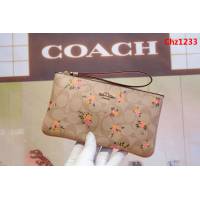 COACH蔻馳 原單 專櫃新款 28384 手挽包 頭層牛皮零錢包  Chz1233