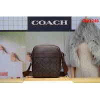 COACH蔻馳 原單 頭層牛皮斜挎包 休閒風男包 1764  Chz1246
