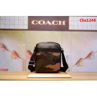 COACH蔻馳 迷彩原單 F54782 專櫃最新款 男士經典單肩斜挎包 必備款  Chz1248