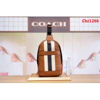 COACH蔻馳 72226 全皮胸包 頭層牛皮單肩包 男女同款 時尚經典  Chz1266