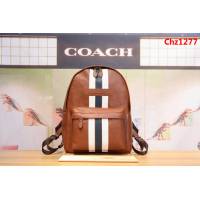 COACH蔻馳 男士雙肩包 專櫃最新款 72237 頭層牛皮背包 休閒經典百搭  Chz1277