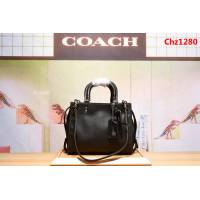 COACH蔻馳 54536 超級實用性 顆粒紋柔軟頭層牛皮 手提斜挎包  Chz1280