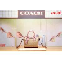COACH蔻馳 專櫃2018新款 迷你mini波士頓枕頭包 青島代工品質 原版YKK拉鏈 246272  Chz1308