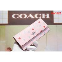 COACH蔻馳 53747# 女士信封錢包 卡位/零錢位齊全 時尚按扣  Chz1325