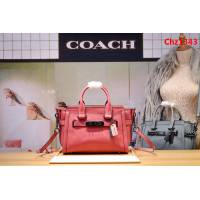 COACH蔻馳 代購正品 Coach新款 swagger27 專櫃新款 光面牛皮 手提斜挎包 F12111  Chz1343