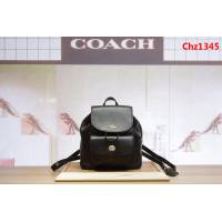 COACH蔻馳 最新款 37621 新款翻蓋 純色全皮 小號雙肩包  Chz1345
