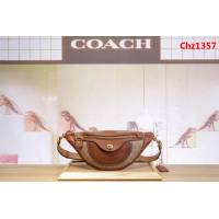COACH蔻馳 32755 c家牛皮簽名LOGO印花 女包腰包 胸包 男女同款  Chz1357