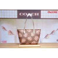 COACH蔻馳 C家最新爆款 31668 花朵單肩購物袋 超大容量  Chz1362
