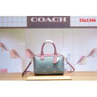 COACH蔻馳 29557新款鯊魚 火烈鳥 波士頓系列 枕頭包 手提 單肩斜挎  Chz1366