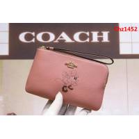 COACH蔻馳 原單級別 短款零錢包 頭層牛皮 拉鏈手包 64233  Chz1452