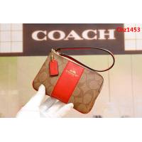 COACH蔻馳 原單級別 短款零錢包 頭層牛皮 拉鏈手包 64233  Chz1453