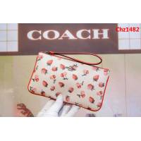 COACH蔻馳 馳原單 專櫃新款 28384 手挽包 白色櫻桃零錢包  Chz1482