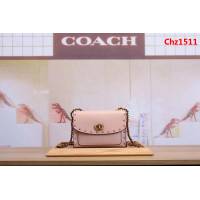 COACH蔻馳 正品代購 2018新款 35566 水晶鉚釘牛皮Parker 單肩斜挎女包  Chz1511