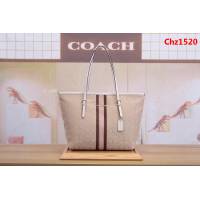 COACH蔻馳 F39043 新款購物袋 經典帆布C字logo 四季百搭款  Chz1520