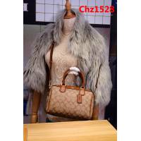 COACH蔻馳 平紋牛皮 原級別 36702 PVC配皮新款波士頓 手提斜挎單肩  Chz1528