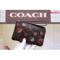 COACH蔻馳 原單26291 新款花 pvc拼皮 女士手挽錢包  Chz1531