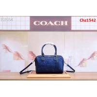 COACH蔻馳 57495 拼色波士頓枕頭包 手提斜挎包  Chz1542
