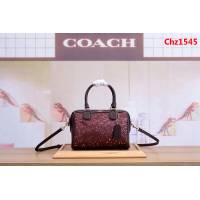 COACH蔻馳 57495 拼色波士頓枕頭包 手提斜挎包  Chz1545