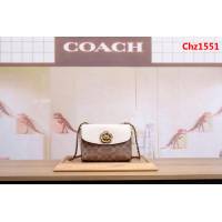 COACH蔻馳 30592 復古五金 復古咖色皮 翻蓋鉚釘挎包 鏈條單肩斜挎包  Chz1551