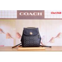 COACH蔻馳 38585 印花pvc拼牛皮 PARKER女雙肩背包 多用款式 雙肩書包 單肩斜挎  Chz1568