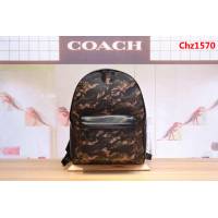 COACH蔻馳 海外代購 59915新款 男士迷彩綠雙肩背包  Chz1570