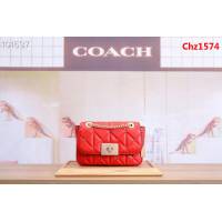 COACH蔻馳 新款 F38074 翻蓋鎖扣柳丁鏈條包 全牛皮 可單肩可斜挎  Chz1574