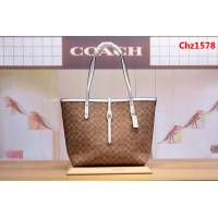 COACH蔻馳 新款32714 2018專櫃新款正品 經典系列款 market tote女款購物袋 拉鏈款子母包  Chz1578