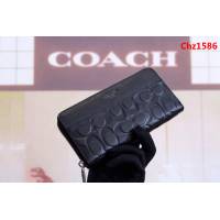 COACH蔻馳 原單 75372 頭層甩紋牛皮 男士壓C錢包  Chz1586