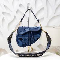 Dior包 迪奧Saddle Bag字母刺繡馬鞍包 Dior手提斜挎包  Dyd1418