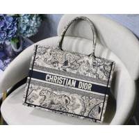 Dior女包 迪奧Book Tote老虎小號托特包 Dior刺繡購物袋  dfk1597