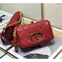 Dior女包 迪奧Caro柔軟藤格紋鏈條包 Dior肩背斜挎包  dfk1632