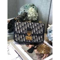Dior女包 迪奧addict老花刺繡方正包 Dior肩背斜挎包  dfk1757