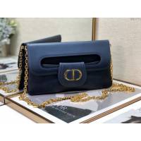 Dior女包 迪奧Double磁性翻蓋CD鏈條包 Dior肩背斜挎包  dfk1771