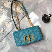 Dior女包 迪奧Caro羊皮內裏小號鏈條包 Dior手提肩背斜挎包  dfk1863