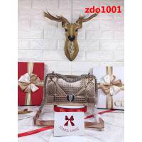 DIOR迪奧 藤格紋系列 原版皮 市場最火爆款 鏈條斜挎包  zdo1001