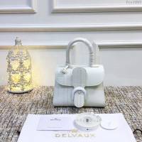 DELVAUX女包 Delvaux BL系列 白色box皮 白色蜥蜴紋與鱷魚紋 德爾沃女手提包 Dv0020白色動物紋  fcs1093