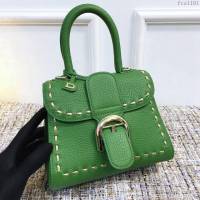 DELVAUX女包 Delvaux brilliantMM不銹鋼蛇鏈外縫 原版皮 德爾沃女手提包 DF0020蛇鏈綠 小號 Delvaux女單肩斜挎包  fcs1101