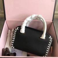 DELVAUX女包 Delvau單肩斜挎包 半手工Cool box 小號 德爾沃女手提包 手拎包 黑色編織  fcs1199