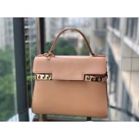 DELVAUX女包 比利時品牌 Tempete手袋 柔軟牛皮 德爾沃女手提包 中號手拎包 Delvaux單肩斜挎包 TP0028奶茶  fcs1236