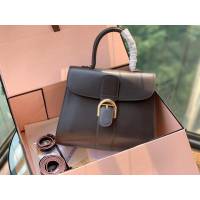 DELVAUX女包 Magic bag風琴系列 德爾沃女手提包 原版Box皮 中號 Delvaux女單肩包 Dv0028風琴 巧克力色  fcs1247