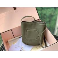 DELVAUX女包 Delvaux Pin春夏系列 德爾沃女手提包 D00315迷彩綠 Delvaux女單肩包  fcs1323