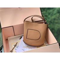 DELVAUX女包 Delvaux Pin春夏系列 德爾沃女手提包 D00315奶茶色 Delvaux女單肩包  fcs1324