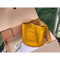 DELVAUX女包 Delvaux Pin春夏系列 德爾沃女手提包 D00315太陽黃 Delvaux女單肩包  fcs1325
