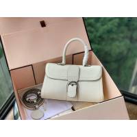 DELVAUX女包 Brillant系列手袋 原廠牛皮 德爾沃女手提包 女手拎包 Delvaux單肩斜挎包 Ds0028手縫白色  fcs1377