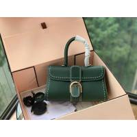 DELVAUX女包 Brillant系列手袋 Ew橫版28cm 德爾沃女手提包 女手拎包 Delvaux單肩斜挎包 DS0020手縫 翡翠綠  fcs1384